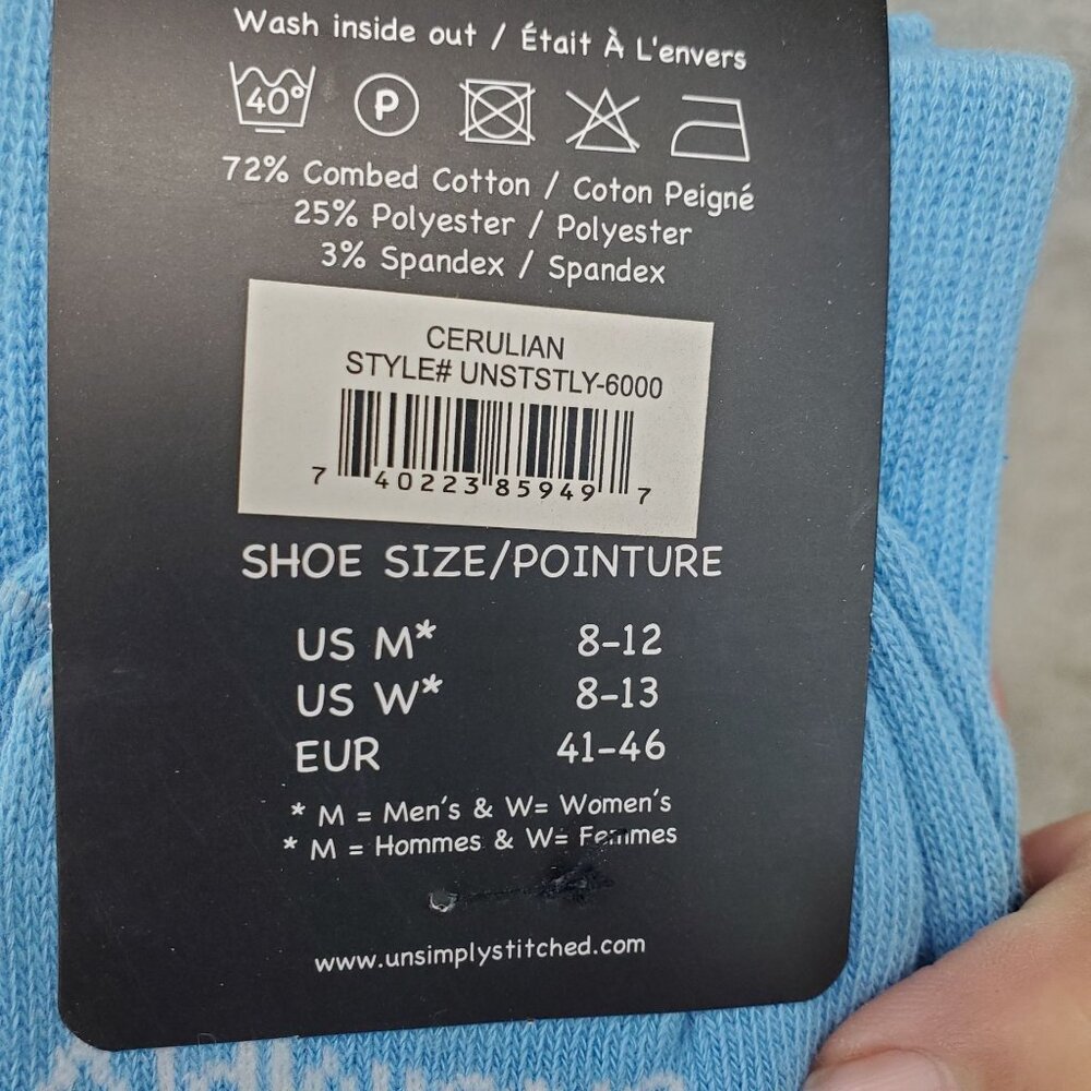 Unsimply Stitched Socks Mens One Size Four Pack Bundle of Crew Socks *NWT* - Picture 3 of 11
